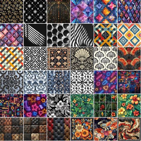 340 Seamless Texture Images with Photoshop Patterns - Abstract, Geomet