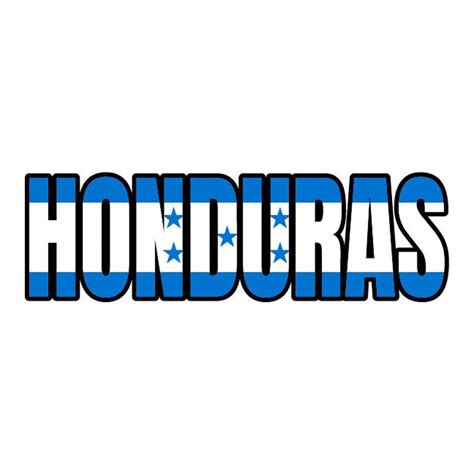 Honduras Flag Text Word Art Island Vector .eps .dxf .svg - Etsy Denmark