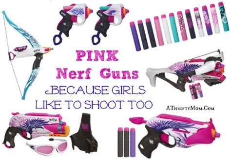 PINK Nerf Guns for GIRLS ~ Because girls like to shoot too Nerf Rebelle - A Thrifty Mom ...