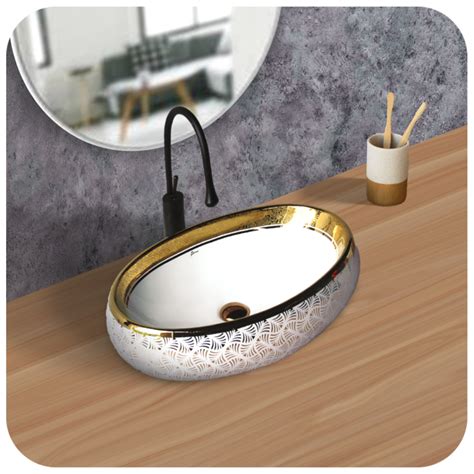 Brizzio 632 Glossy Gold Designer Wash Basin – Brizzio Sanitary ware