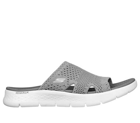 Skechers Grey Go Walk Flex Sandal Womens Slides - Style ID: 141425 | India