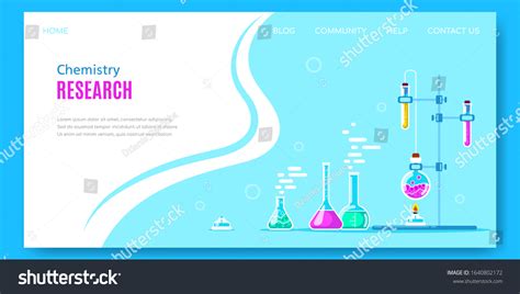 Chemistry Concept Banner Design Laboratory Equipment Stock Vector (Royalty Free) 1640802172 ...