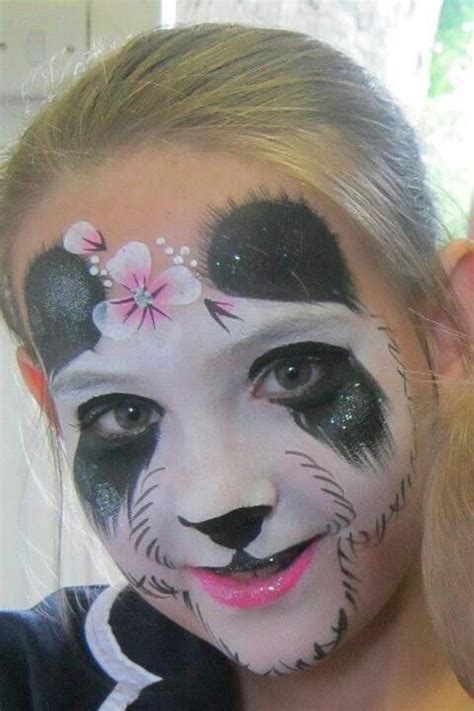 panda face paint cute - Eveline Flint