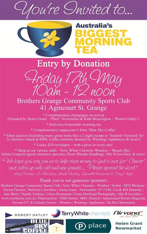 Style Home is proud to be a sponsor of Australia's Biggest Morning Tea on Friday 17th May 2013 ...