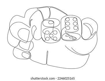 950 Dice 1 Line Images, Stock Photos & Vectors | Shutterstock