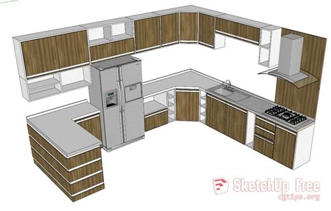 1150 Kitchen Sketchup Model Free Download