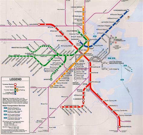 MBTA Subway Map | A subway map, missing the symbol for the O… | Flickr