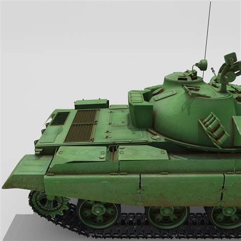 3d model t-62m soviet main battle tank