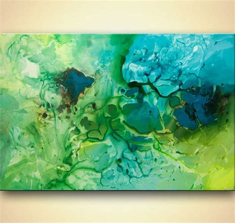 Awesome Modern Paintings - Osnat Fine Art | Green paintings, Painting ...