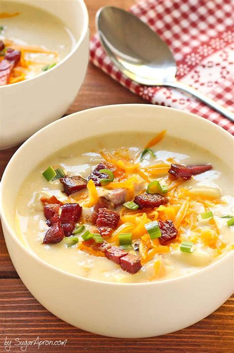 Creamy Potato Soup - Sugar Apron