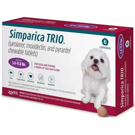 Simparica TRIO for Dogs - Heartworm, Flea, and Tick Prevention Chewable | VetRxDirect