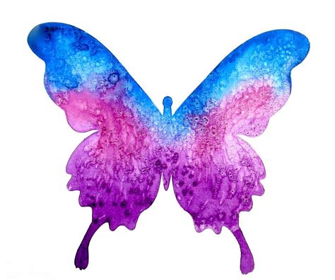 Purple and Blue Butterfly Painting by Carol Blackhurst