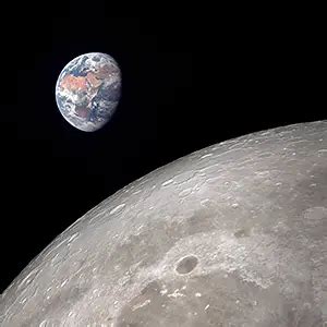 Earth view from Moon