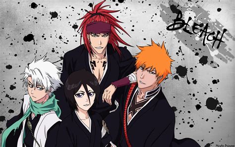 Download Renji Abarai Tōshirō Hitsugaya Rukia Kuchiki Ichigo Kurosaki Anime Bleach HD Wallpaper