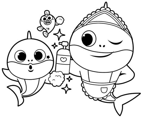 Dibujos de Tiburon Bebe para colorear e imprimir– ColoringOnly.Com