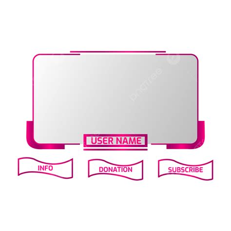 Twitch Stream Panels Vector Hd Images, Twitch Streaming Panel Design Set, Elements, Stream ...