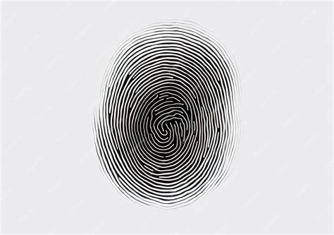 A black and white line fingerprint on a background | Premium AI-generated image