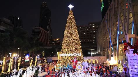 Christmas Lights And Decorations At Night ,Bangkok Thailand 1803568 ...