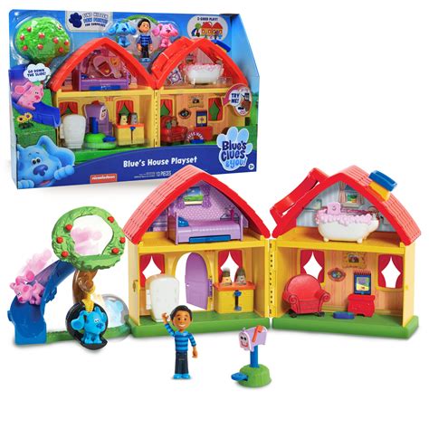 Blue’s Clues & You! Blue’s House Playset, 13 pieces, Ages 3 + - Walmart.com - Walmart.com