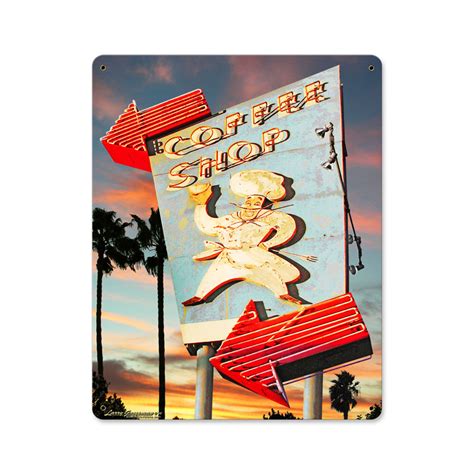 Coffee Shop Vintage Sign | Garage Art™