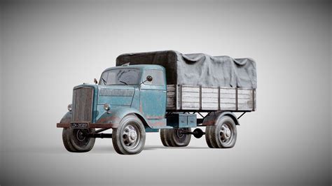 Opel Blitz Truck - Download Free 3D model by Lokeig [9fedd4a] - Sketchfab