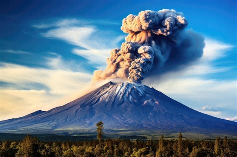 Premium AI Image | Eruption of Volcanic Kilimanjaro