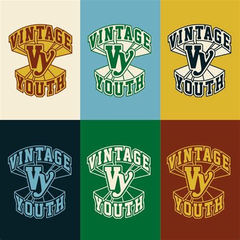 Vintage Youth Logo Bright Coal Graphic Design Fonts, Logo Design, Youth ...