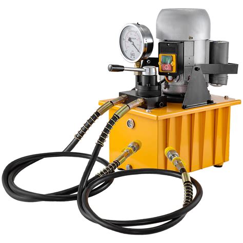 VEVOR Electric Driven Hydraulic Pump 750W Manual Valve 10152 PSI, Electric Driven Hydraulic Pump ...