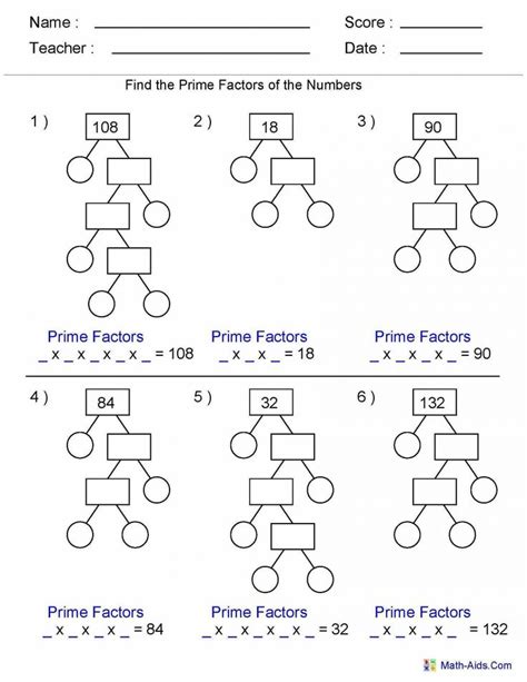 Math Aids Worksheets Fractions | Try this sheet