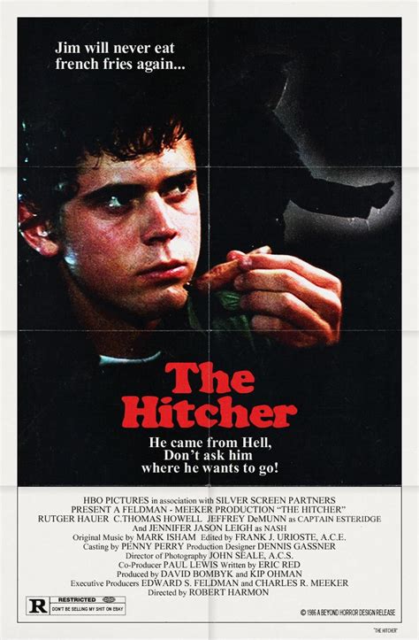 The Hitcher (Robert Harmon, 1986) | Carteles de cine, Cine, Novelas