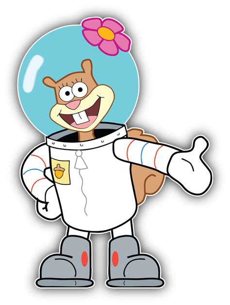 SquarePants Cartoon Sandy Cheeks Sticker Bumper Decal - ''SIZES'' | eBay