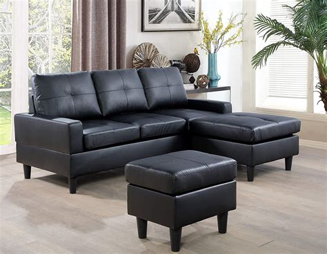 Small Convertible Sectional Sofa for Living Room Couch with Reversible ...