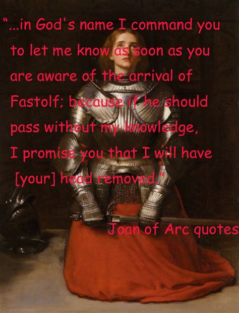 Joan of Arc Quotes. QuotesGram