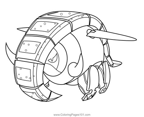 Iron Treads Pokemon Coloring Page for Kids - Free Pokemon Printable ...