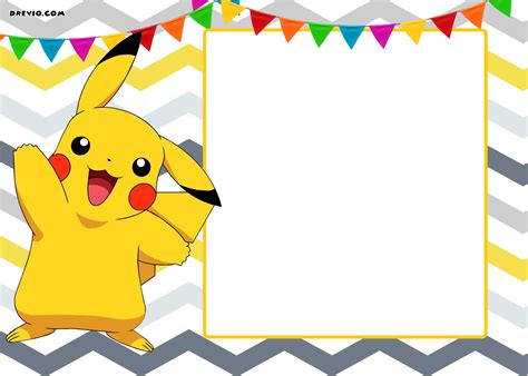 Free Printable Pokemon Invitations