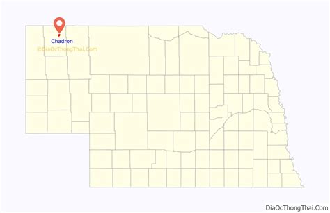 Map of Chadron city