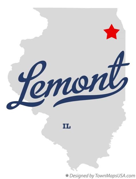 Map of Lemont, IL, Illinois