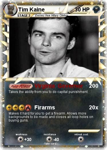 Pokémon Tim Kaine - Virginia Governor - My Pokemon Card