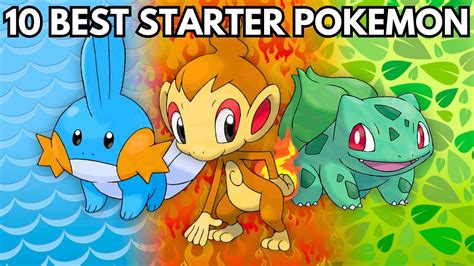 Top 10 BEST STARTER Pokemon EVER - YouTube