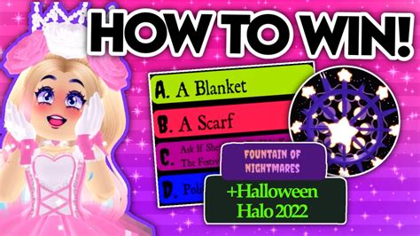 *ANSWERS* How to WIN the New Halo! 🎃 Royale High Halloween Halo Fountain Story Halloween Update ...