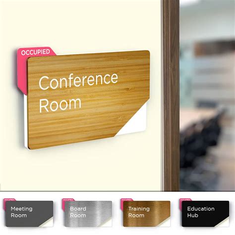 Meeting Room Slider Sign with Custom Text | Signbox