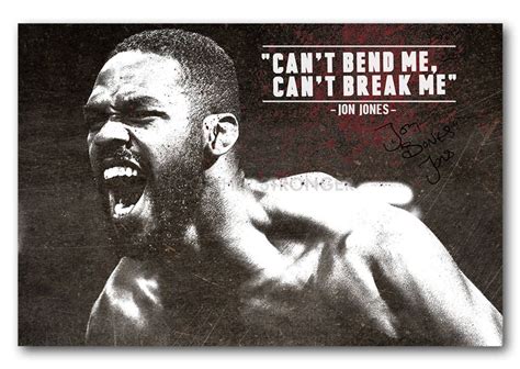 Jon Jones Inspirational Quote Pre Signed Poster Print - Etsy