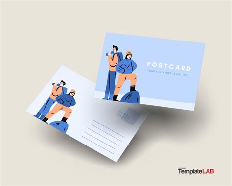 19 Printable Postcard Templates & Designs [Word, PDF, PSD]