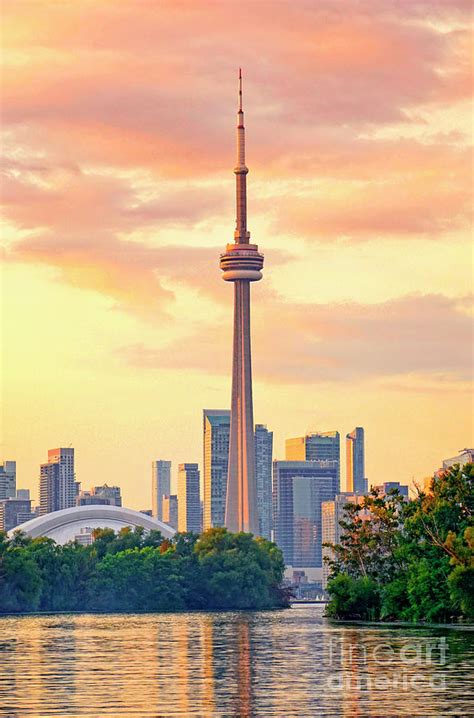 Toronto CN Tower and Rogers Centre Photograph by Charline Xia