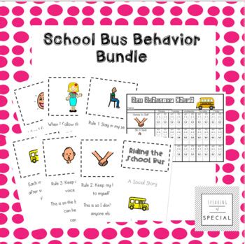 School Bus Behavior Bundle by Speaking of Special | TpT