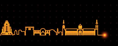 Damascus skyline silhouette black city Royalty Free Vector