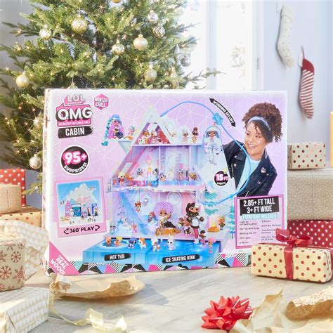 Buy LOL Surprise OMG Winter Chill Cabin Wooden Doll House Playset with ...