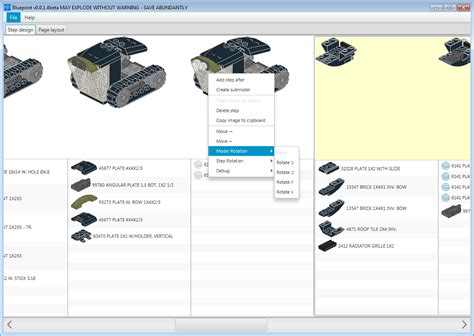 LEGO Building Instruction Generator Program for LDD