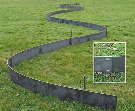 Creating the Perfect Lawn Edging for your Garden metal lawn edging cover XPMDOJY | Steel garden ...