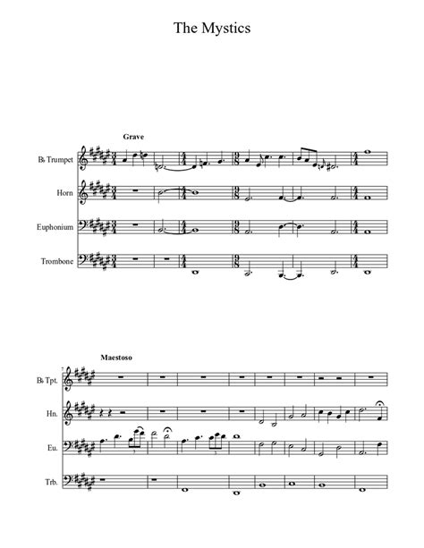 Euphonium Theme Sheet music | Download free in PDF or MIDI | Musescore.com